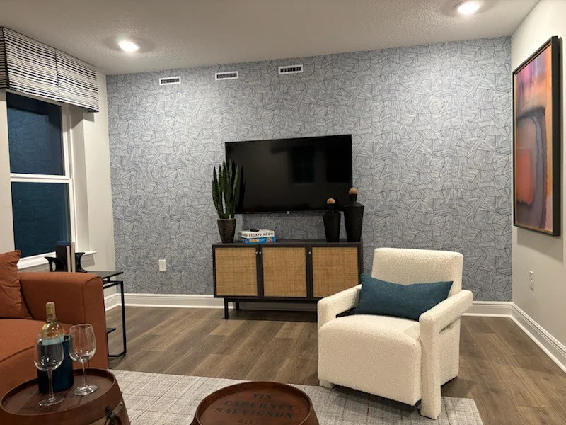 Grasscloth wallpaper installation The Woodlands